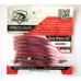 Силіконова приманка на хижу рибу, Taipan Rain Worm, 3,8 дюйма, 8шт/уп, колір №02 Mistik pink